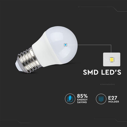 LED Žarnica 5.5W E27 G45 4000K