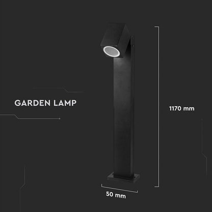 GU10 Floor Lamp Black Adjustable Head