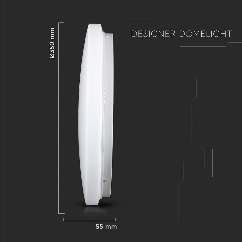 24W LED Stropna Svetilka Mlečno Steklo RGB Toplo-Hladna 3v1