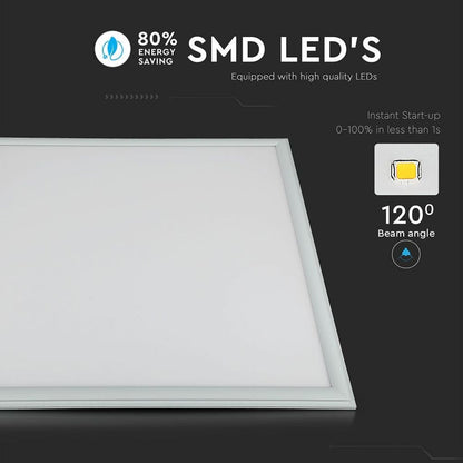 LED Panel 45W 600x600 mm 6400K + Gonil. 6 kos/set