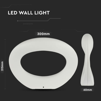 10W LED Wall Lamp IP65 White 3000K