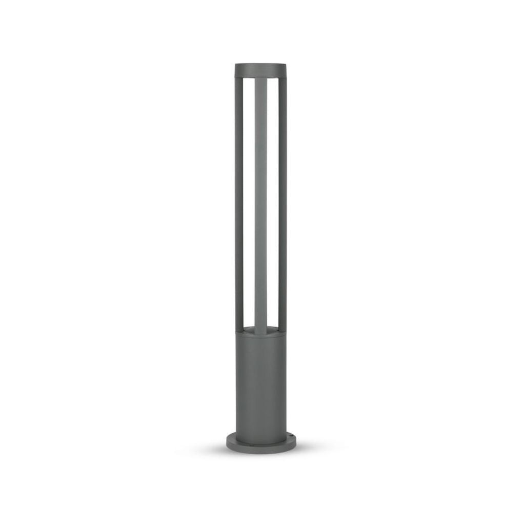 10W LED Outdoor Floor Lamp 80cm 450lm 3000K Gray