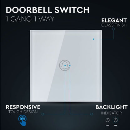 Bell switch White 1-pole