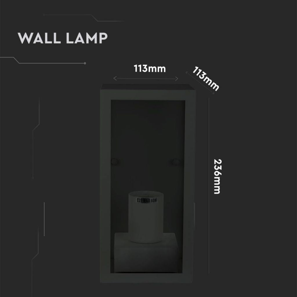 Wall Lamp 1 x E27 Matt Black