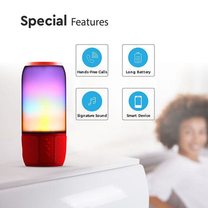 3W LED Bluetooth Zvočnik USB TF Rdeč