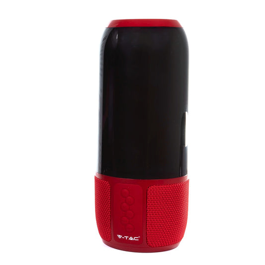 3W LED Bluetooth Speaker USB TF Red