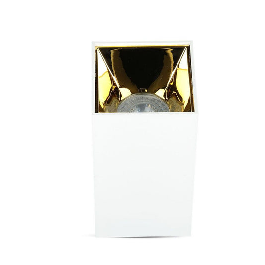 GU10 Ceiling lamp White Gold Square