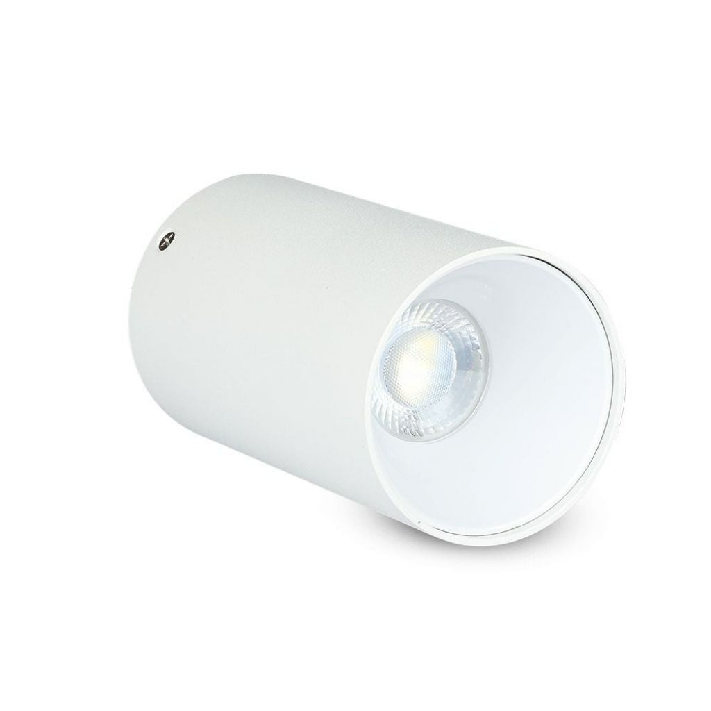 GU10 Ceiling lamp White - White Round Cylinder