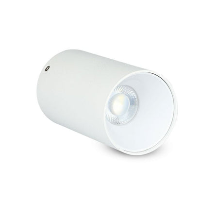 GU10 Ceiling lamp White - White Round Cylinder