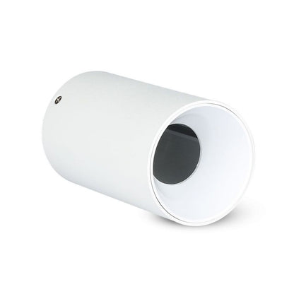 GU10 Ceiling lamp White - White Round Cylinder