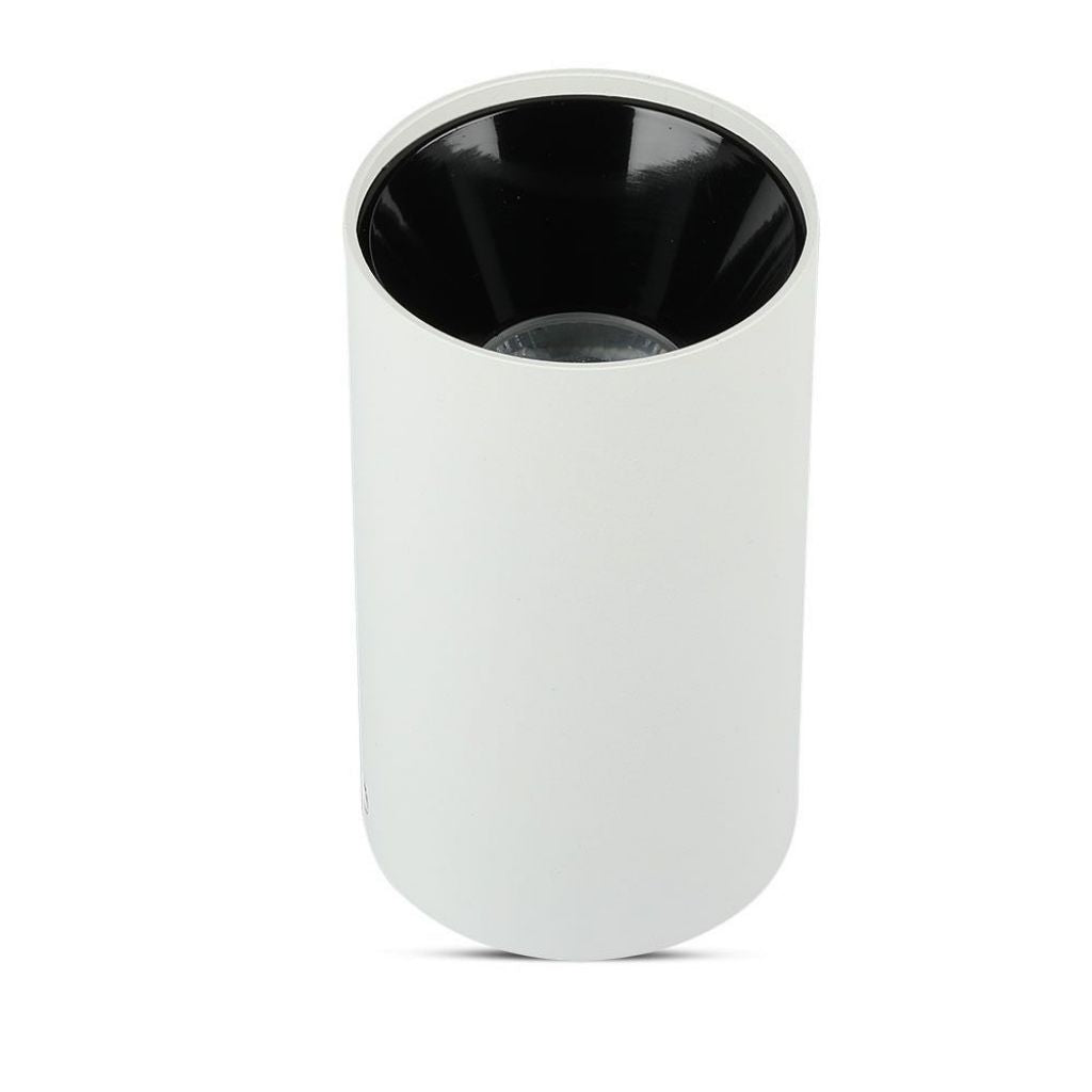 GU10 Ceiling lamp White - Black Round Cylinder