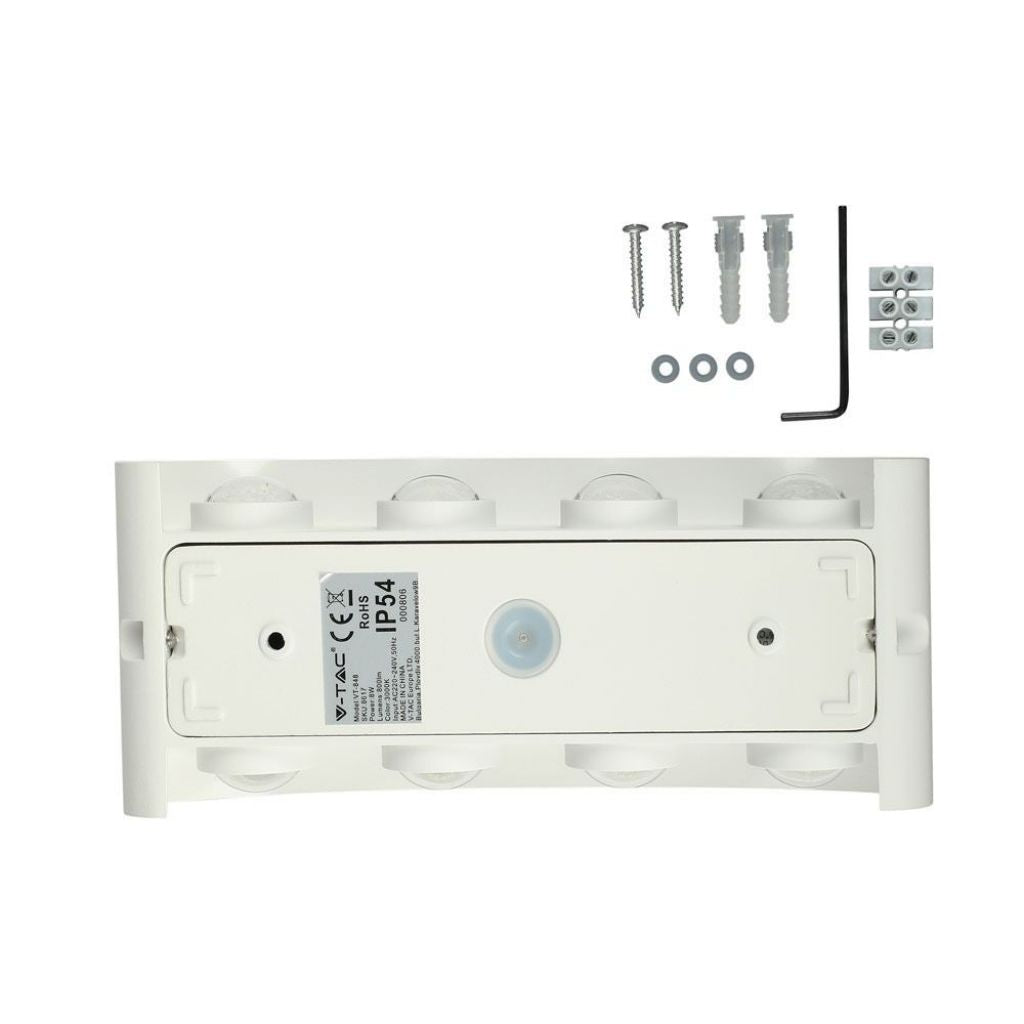 7W LED Wall Lamp Up/Down White IP54 4000K