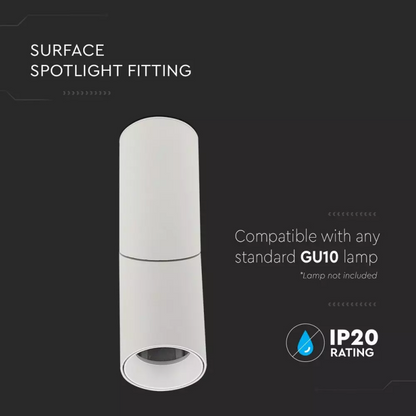 GU10 Ceiling lamp White Round Angle adjustment