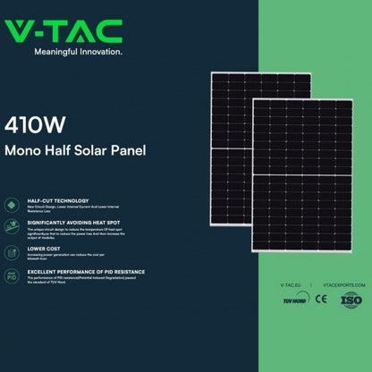 Komplet V-TAC 6 kW (6,15 kW) s 15 monokristalnimi solarnimi paneli 410 W 1722*1134*35 mm SKU11552